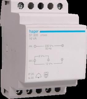 Hager ST Bell Transformer - ST305