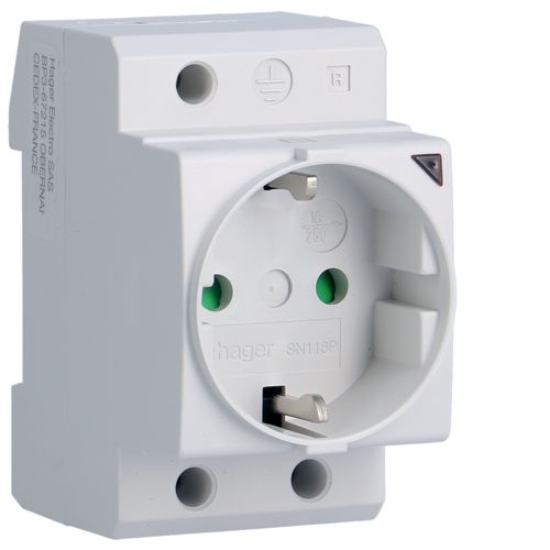 Hager SN Wall Outlet Modular - SN116