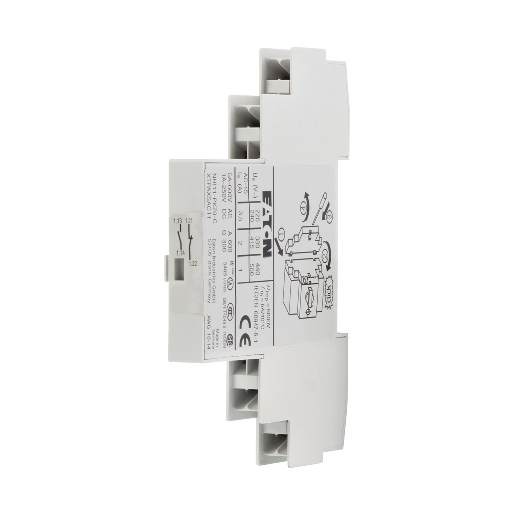 EATON INDUSTRIES Auxiliary Contact Block - 229680