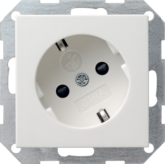 Gira System 55 Wall Socket Outlet (WCD Switchgear) - 041827