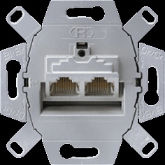 Jung Basic Element Data Socket Twisted Pair - UAE8-8UPOK6