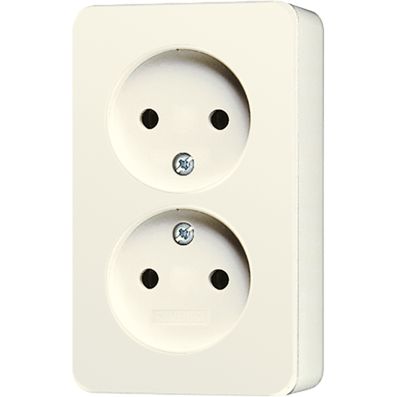 Jung AP600 Wall Outlet Box (WCD Switchgear) (European Socket) - 6010KIA