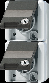 Jung WG800 Wall Outlet Box (WCD Switchgear) (European Socket) - 822NAWSL
