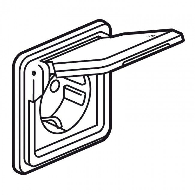 Legrand Soliroc Wall Outlet (WCD Switchgear) (European Socket) - 077835