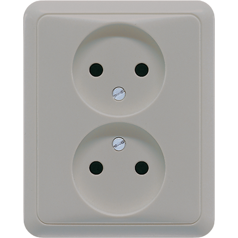 Jung CD500 Wall Outlet Box (WCD Switchgear) (European Socket) - CD5010GR