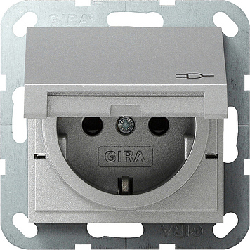 Gira System 55 Wall Socket Outlet (WCD Switchgear) - 041426