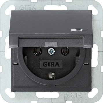 Gira System 55 Wall Socket Outlet (WCD Switchgear) - 045428