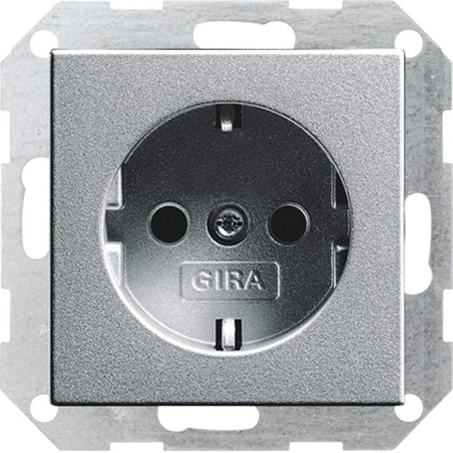 Gira System 55 Wall Socket Outlet (WCD Switchgear) - 046626