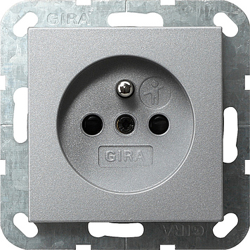 Gira System 55 Wall Socket Outlet (WCD Switchgear) - 048526