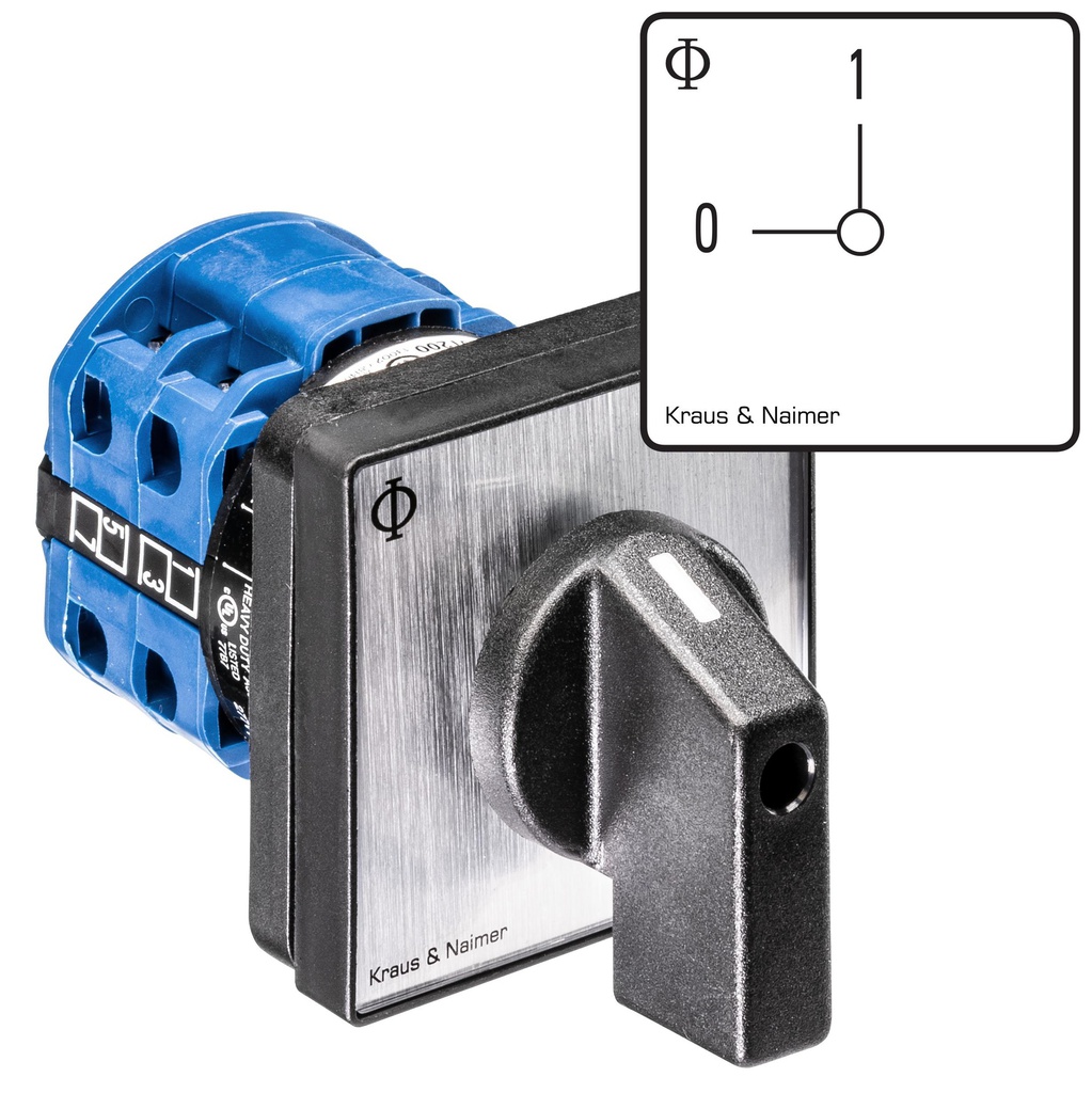 Kraus & Naimer A On/off Front Mounting Control Switch - CA10A291EF