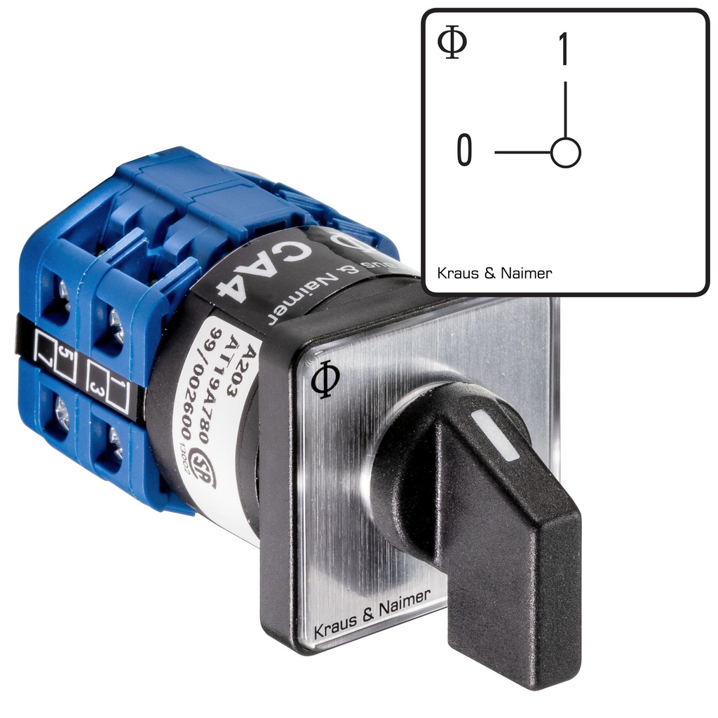 Interruptor de control de montaje frontal de encendido/apagado Kraus & Naimer A - CA4A291E