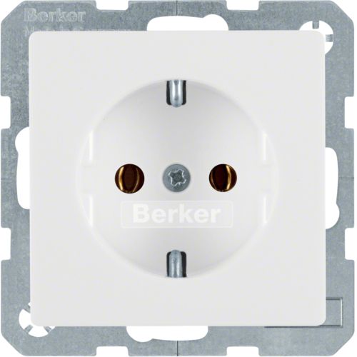 Hager Berker Q.1/Q.3 Wall Outlet (WCD Switchgear) - 47436089