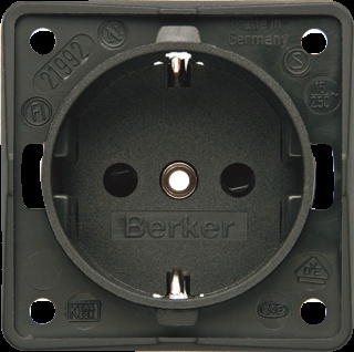 Hager Berker Integro Wall Outlet (WCD Switchgear) - 941852505