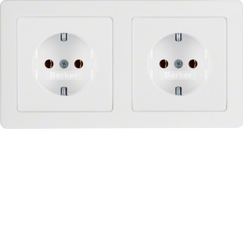 Hager Berker Q.1/Q.3 Wall Outlet (WCD Switchgear) - 47206089