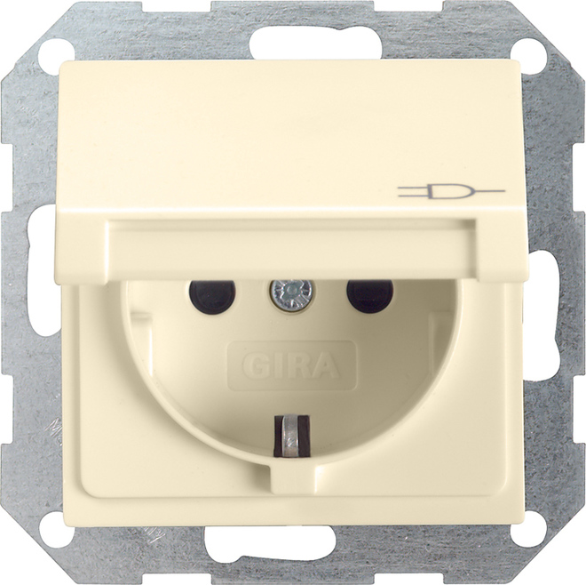 Gira System 55 Wall Socket Outlet (WCD Switchgear) - 045401