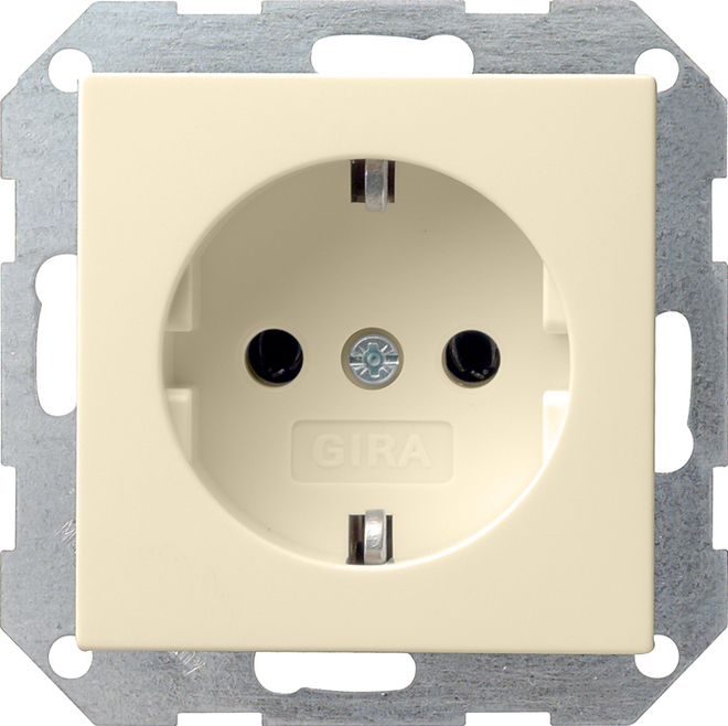 Gira System 55 Wall Socket Outlet (WCD Switchgear) - 046601