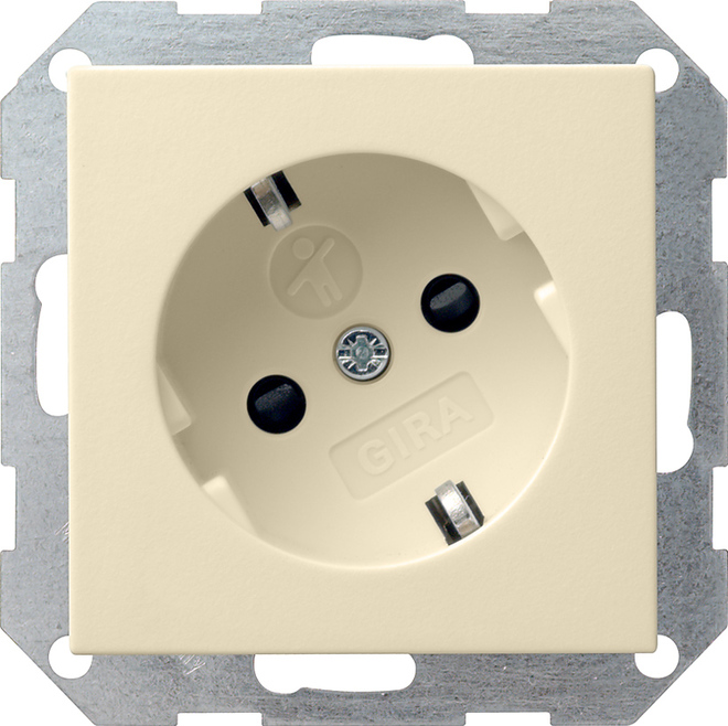 Gira System 55 Wall Socket Outlet (WCD Switchgear) - 041801