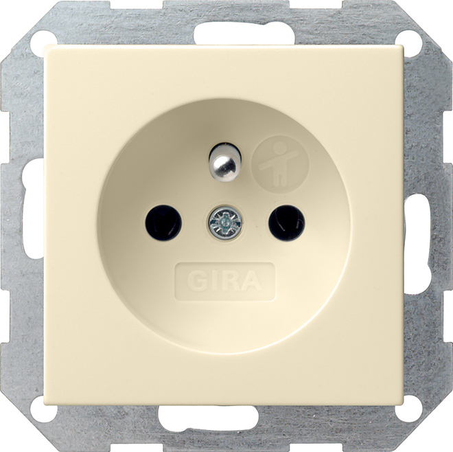 Gira System 55 Wall Socket Outlet (WCD Switchgear) - 048501