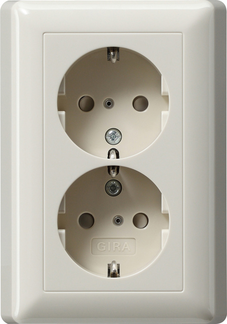 Gira System 55 Wall Socket Outlet (WCD Switchgear) - 078301