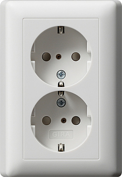 Gira System 55 Wall Socket Outlet (WCD Switchgear) - 078327