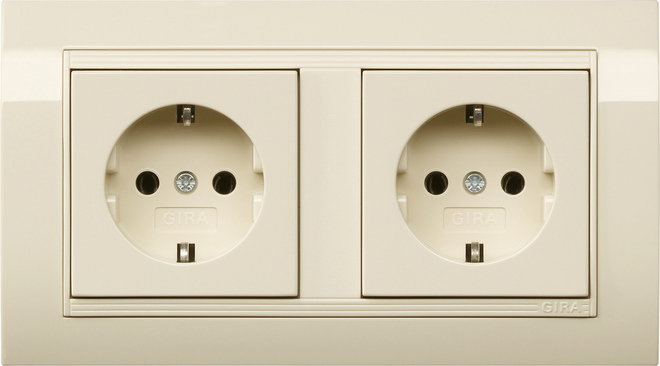 Gira Standard 55 Wall Socket Outlet (WCD Switchgear) - 0756021