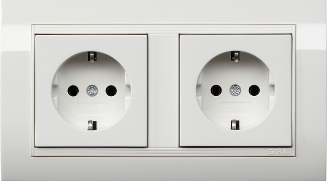 Gira Standard 55 Wall Socket Outlet (WCD Switchgear) - 0756023