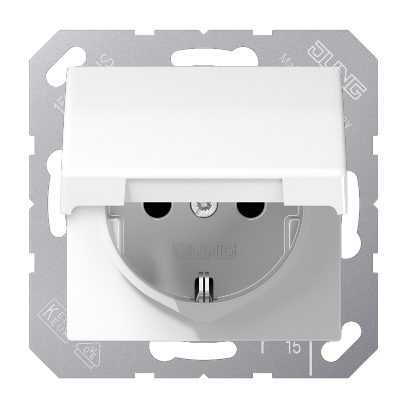 Jung Wall Outlet Box (WCD Switchgear) (European Socket) - AS1520NXBFKLWW