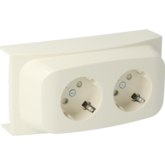 Attema K40 Surface Mount Box skirting channel (Prise européenne) - AT9213