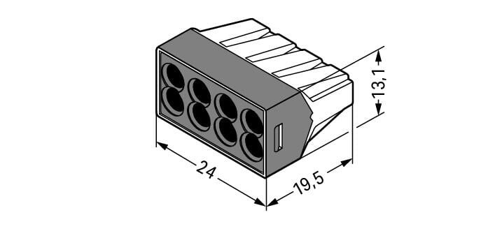 Conector De Cable Wago 773 - 773-108 [50 Piezas]