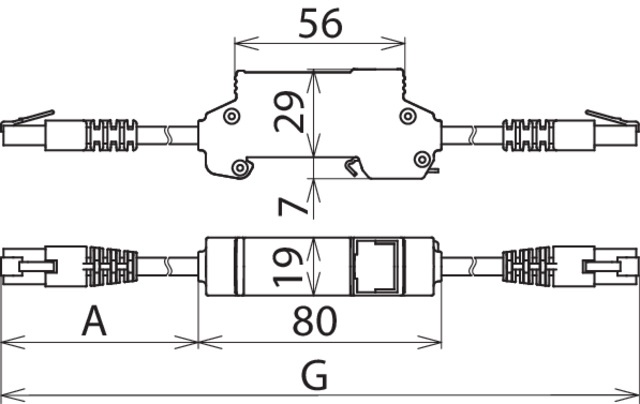 DEHN DEHNpatch Overspanningsbeveiliging Voor Data/M&R - 929100