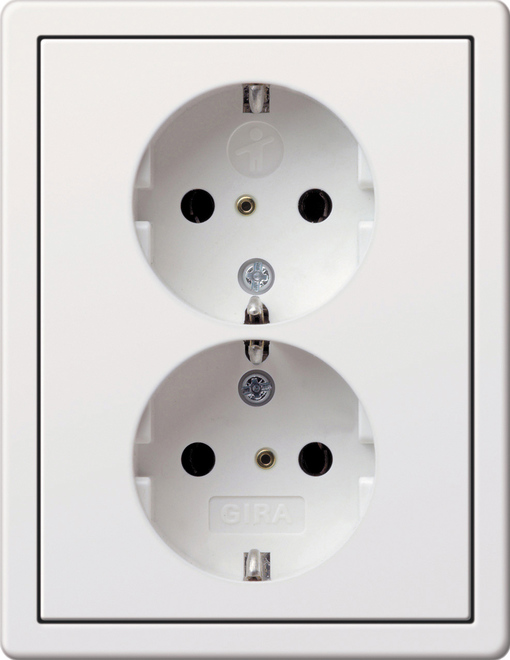 Gira F100 Wall Socket Outlet (WCD Switchgear) - 0783112