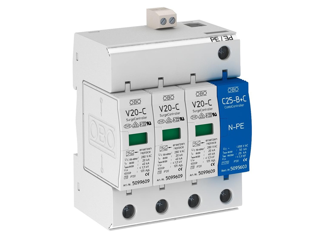 OBO V20 Mains Surge Protector - 5094765