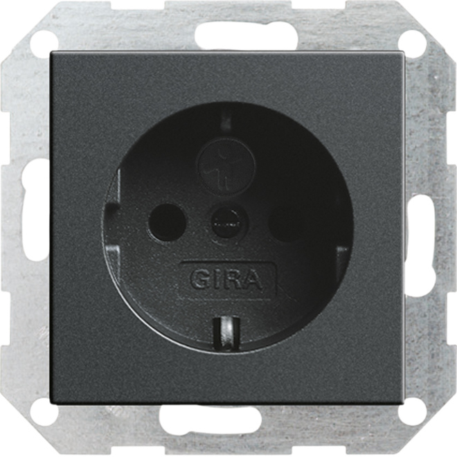 Gira System 55 Wall Socket Outlet (WCD Switchgear) - 275528