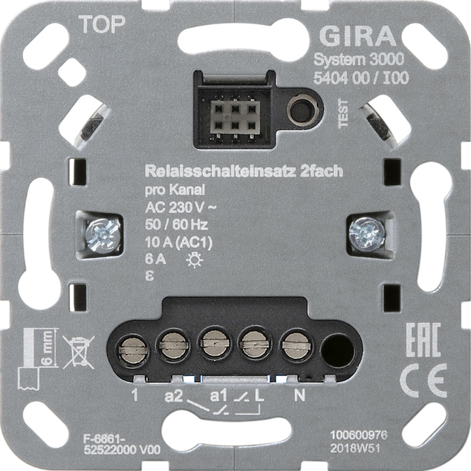 Gira Systeem 3000 Elektronische Schakelaar (Compleet) - 540400