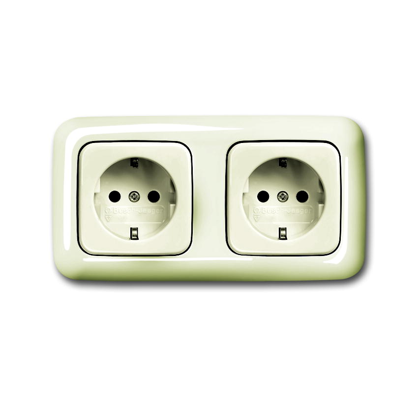 ABB Busch-Jaeger SI Wall Outlet (WCD Switchgear) - 2CKA002014A1464