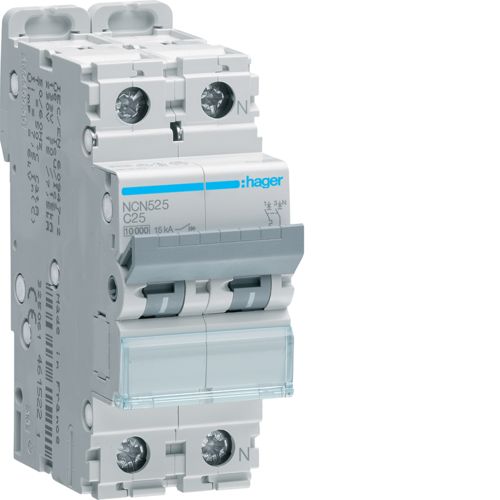 Hager NCN Circuit Breaker - NCN525