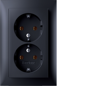 Hager Berker S.1 Wall Outlet (WCD Switchgear) (European Socket) - 47741606