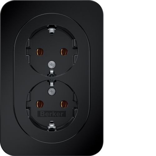 Hager Berker R.1 Wall Outlet (WCD Switchgear) (European Socket) - 47742045