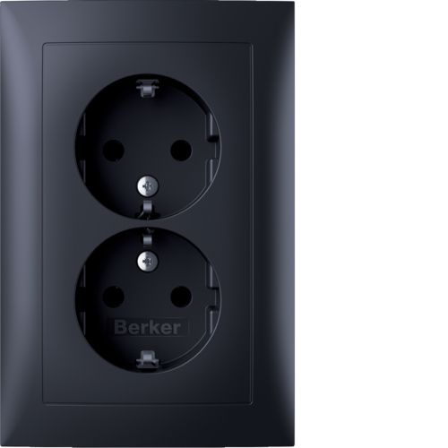Hager Berker S.1 Wall Outlet (WCD Switchgear) (European Socket) - 47721606