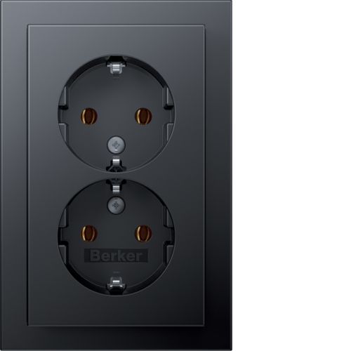 Hager Berker Q.3 Wall Outlet (WCD Switchgear) - 47746096