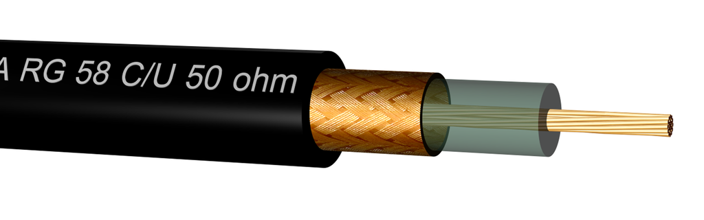 Draka RG58 C/U Coaxial Cable - 113813-1000 [1000 Mètres]