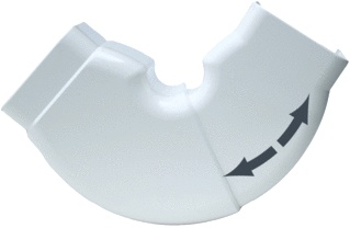 Canalit AC Vertical Corner Piece Pipe Duct - 942465