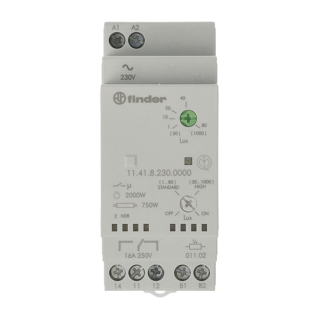 Finder 11 Twilight Switch For DIN-Rail - 11.41.8.230.0000