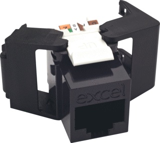 Conector Modular de perfil bajo Excel - 100-202-BK