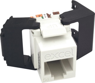 Conector Modular de perfil bajo Excel - 100-202-WT