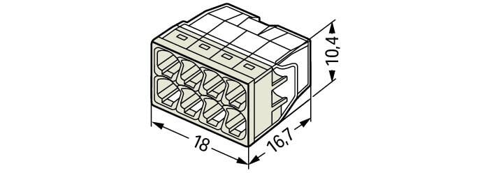 Wago 2273 Conector De Cable - 2273-208 [50 Piezas]