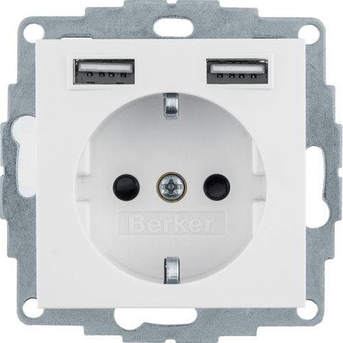 Hager Berker S.1/B.3/B.7 Wall Outlet (WCD Switchgear) - 48031909