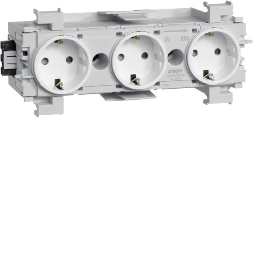 Hager Tehalit Wandsteckdosenbox (WCD-Schaltanlage) (Europäische Steckdose) - GS30019016