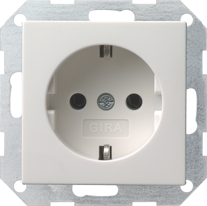 Gira System 55 Wall Socket Outlet (WCD Switchgear) - 281003