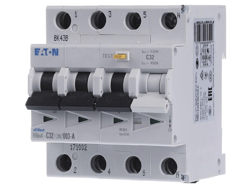 EATON INDUSTRIES Ground fault Circuit Breaker - 171002